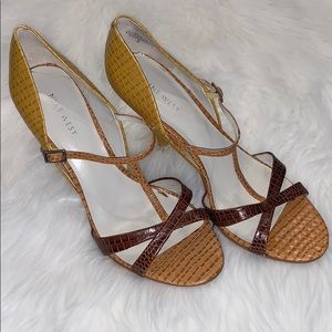 Nine West strappy heels